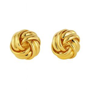 Women Minimalist Airy Braided Design Earrings